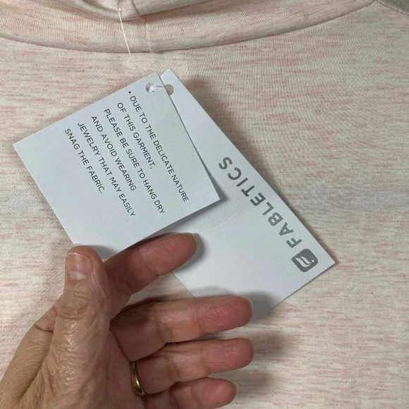 Fabletics Kathie Tunic Tank, Size Large, Pale-Pink, Sleeveless, New with Tags - Picture 5 of 10